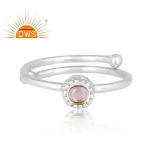 Amazing Design 925 Silver Natural <b>Crystal</b> Quartz Gemstone <b>Ring</b> for Women Custom Design Jewelry for Women Gift for Her - Product Image 3