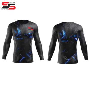 Muestra gratis de protectores de erupción sublimados personalizados MMA Rash Guards Men s manga corta Rash Guard - Product Image 6