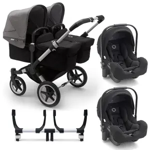 BEST PRICE FOR Bugaa booo Donkey 3 Twin with Turtle Car Seat - Complete Stroller