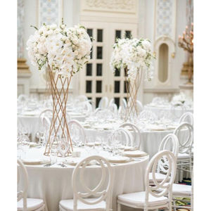 Centres de table de décoration de mariage de taille personnalisée de qualité supérieure, centres de table de couleur or au design standard en vrac - Product Image 1