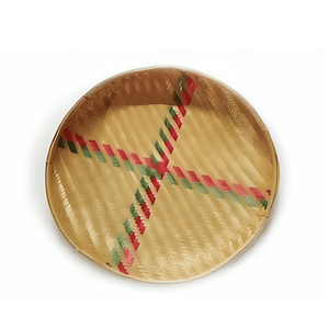 Vente en gros Plateau rond en bois de bambou avec base antidérapante pour le service en chambre d'hôtel disponible au prix de vente en gros - Product Image 1