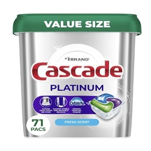 Nouvelles pastilles pour lave-vaisselle Cascade-Platinums, 71 unités, en stock, disponibles pour les acheteurs du monde entier - Product Image 1