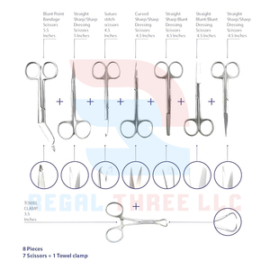 Juego de disección quirúrgica de instrumentos generales de uso veterinario, juego de 46 piezas, juego de instrumentos de biología para instrumentos médicos y de entrenamiento - Product Image 6