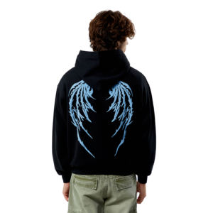 Sudadera con Capucha de Felpa para Hombre, de Alta Calidad, 100% Algodón, Corte Regular, con Cierre, Gruesa, Hombros Caídos, Color Sólido, Invierno, Casual, Secado Rápido, Transpirable - Product Image 3