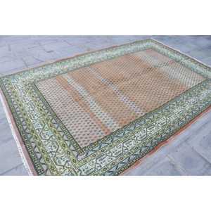 Tapis turc 6,4x9,9 pi (195x301 cm), tapis oriental vintage brun - Product Image 3