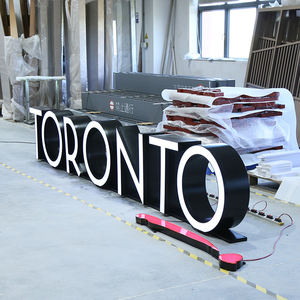 Letras LED Acrílicas de Color Dorado Personalizadas por el Fabricante para Negocios, Letreros Retroiluminados para Exteriores de Edificios Metálicos - Product Image 6