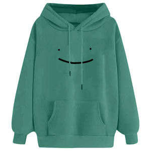 เสื้อฮู้ดแขนยาวโอเวอร์ไซส์แฟชั่นสำหรับผู้หญิงเสื้อแขนยาวมีฮู้ดพิมพ์ลายสำหรับฤดูหนาว - Product Image 6