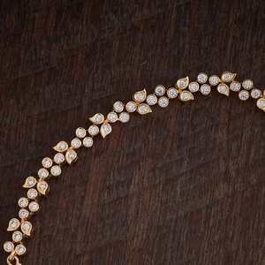 Zinc Alloy & Brass <b>Bracelet</b> 173958 Religious Style Diamond Bangle for Party Main Material Brass - Product Image 3