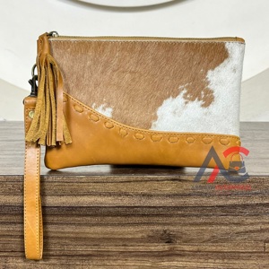 2025, producto de tendencia, nuevo diseño, gran capacidad de cuero de vaca, muñequera de viaje, soporte para teléfono, monedero de mano para mujer - Product Image 1