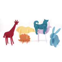 Jouet de triage de couleurs d'animaux en silicone Montessori Blocs d'empilage de joints Jeu éducatif pour l'apprentissage des tout-petits en cadeau