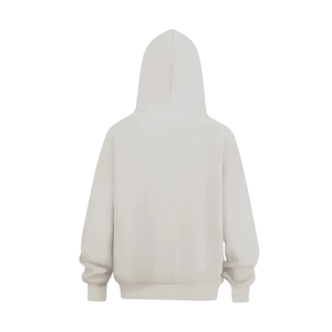 100% Cotton Zip Hoodie for Men Custom Graphic with Oversized Autumn Pullover Puff Printing Dot Pattern Design Hooded Collar - Product Image 4