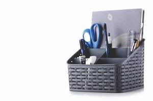 Anax Premium Plastic Divided Holder Multi Compartment Neat Storage Solution <b>Mat</b> Glossy Finish Home Office College <b>Desk</b> - Product Image 4