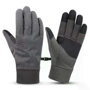 Gants de course à pied légers unisexes avec écran tactile pour l'hiver Hot Selling Mitaines en cuir confortables et chaudes avec logo personnalisé - Product Image 1
