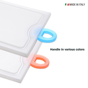 DEMOLLI Design Extra spesso 38x28cm polietilene tagliere multiuso utensile da cucina succo scanalatura Made in Italy prezzo all'ingrosso - Product Image 4