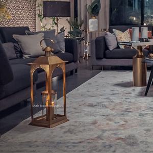 Linternas de vela de metal y vidrio transparente de aspecto real, acabado plateado para el hogar y linternas colgantes decorativas de Navidad - Product Image 6