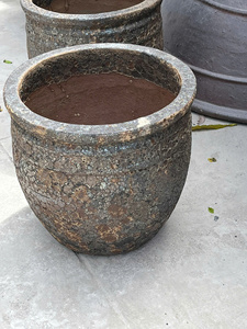 Thủ công <span class=keywords><strong>Atlantis</strong></span> kết cấu gốm <span class=keywords><strong>planter</strong></span> thời tiết tuổi nồi đất sét cho Patio và ban công vườn - Product Image 3