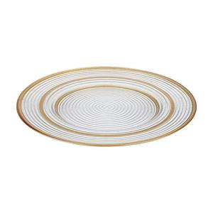 Assiette de présentation élégante en or rose pour décor de table de mariage et repas raffiné, parfaite pour les fêtes, les événements et les occasions festives - Product Image 2