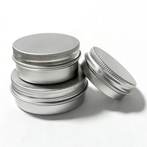 Envase de Aluminio Plateado Brillante Personalizado OEM, Caja para Velas, Contenedor con Tapa de Rosca para Polvo Suelto, Cuidado de la Piel, Crema Facial, Cosméticos, Rubor - Product Image 5