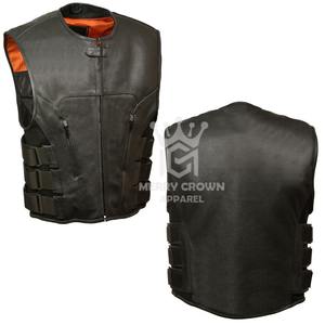 Chaleco de motorista de cuero de invierno reversible de calidad superior Servicio OEM Colores y tamaños personalizables Transpirable Impermeable al por mayor - Product Image 3