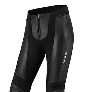 Pantalon en cuir PU pour homme sur mesure, coupe slim, formel, extensible, style motard, taille mi-haute, service OEM disponible - Product Image 3