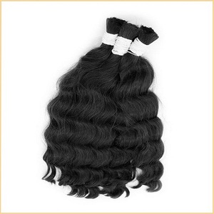 ผมต่อแบบมนุษย์ผมตรงจากกระดูกคนอินเดีย - Product Image 2