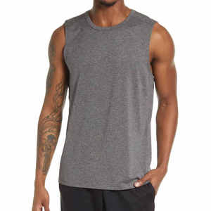 Camiseta sin Mangas de Spandex para Hombre al por Mayor, con Logotipo Personalizado, Transpirable, de Secado Rápido, Estilo Casual, Sublimación Personalizada - Product Image 4