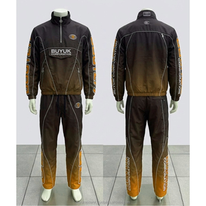 Chaqueta Deportiva Ligera con Estampado Ácido Personalizado, Traje de 2 Piezas de Nailon para Hombre, Ropa Urbana, Diseño Personalizado OEM - Product Image 6