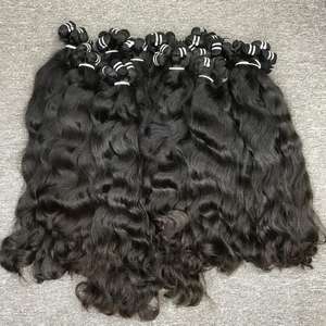 Extensions de cheveux vietnamiennes Remy vierges de haute qualité les plus vendues cuticule originale alignée Double trame à la machine blanchie crue - Product Image 6