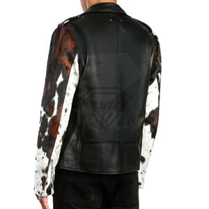 Haute rue mode hommes vache cheveux cuir veste 2025 Original poids lourd hiver chaud manteau respirant luxe Streetwear - Product Image 5