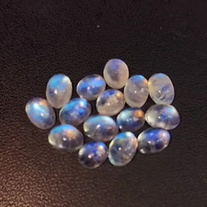 หินพระจันทร์สีรุ้งธรรมชาติขนาด6x4มม. 7x5มม. 9x7มม. รูปไข่3มม. 4มม. 5มม. 185เรียง - Product Image 3