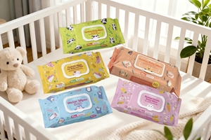 Lingettes pour bébé en bambou biodégradables OEM à succès, 72 pièces, écologiques, à base de plantes, douces, non tissées, pour peaux sensibles, soins pour bébé et maman - Product Image 2