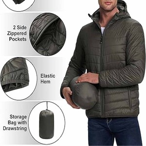 Wholesale Customized Logo Outdoor Winter New Style Puffer Jacket LOW MOQ Factory Price <b>Bubble</b> Windproof <b>Coat</b> Puffer Jacket - Product Image 4