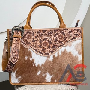 กระเป๋าสะพายพาดลำตัวหนังสำหรับผู้หญิงกระเป๋าถือหนังวัวสุดหรูสำหรับผู้หญิงกระเป๋าโท้ทประจำวัน - Product Image 1