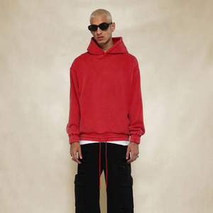 เสื้อฮู้ดสวมหัวแนวสตรีทสวมใส่สบายใส่100% พิมพ์ลายผ้าฝ้ายระบายอากาศได้ดีป้องกันรอยยับใส่ลำลองใส่สบายดูเท่ - Product Image 4