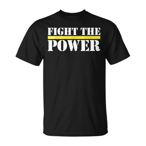 T-shirt avec citation de motivation « Fight The Power Empowerment » - Product Image 2