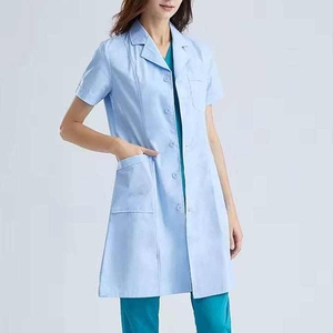 Wholesale Bulk Stylish Medical Scrub Lab <b>Coat</b> <b>Long</b> Lasting Fabric for Healthcare Professionals Hospital Uniforms - Product Image 5