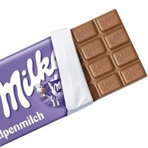 Livraison gratuite 100g - 300g Chocolat Milka original en vente Chocolat Milka 100g - Toutes les saveurs. Texte arabe. Meilleurs prix - Product Image 2
