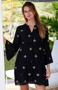 Vêtements de club sexy à manches longues brodés de fleurs personnalisés 2026 pour femmes - Product Image 2
