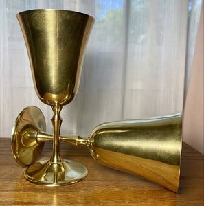 Luxury Pure Brass Round Barware Goblet Wine and <b>Beer</b> Goblet for Party New Year Birthday Christmas Decorative Barware - Product Image 1