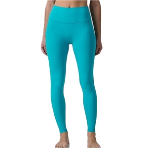 Leggings de Yoga de Cintura Alta para Mujer, Más Vendidos, Sólidos, Sin Costuras, de Secado Rápido, Ligeros, Transpirables, Pantalones Deportivos de Gimnasio con Cordón - Product Image 1