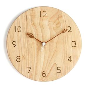 Accessoires pour la maison horloge en bois élégante tenture murale horloges en bois naturel pour la décoration de la chambre - Product Image 1