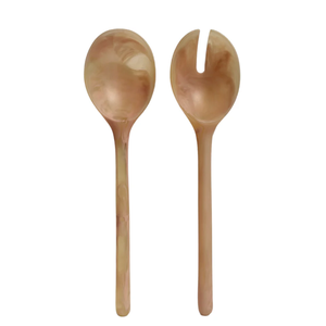 Serveur à salade en résine, ustensiles à salade, logo personnalisable, écologique, décoration de maison durable, cadeaux, fêtes - Product Image 4