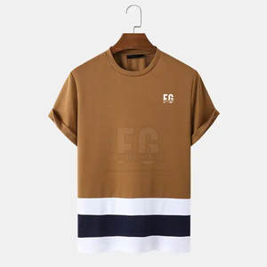 เสื้อทีเชิ้ตสำหรับผู้ชายทำจากผ้าฝ้าย100% ใส่สบายเนื้อผ้าแห้งเร็วและมีไซส์ใหญ่พิเศษสำหรับฤดูร้อน - Product Image 1