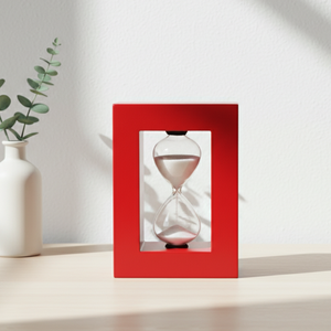 Vente directe d'usine Sablier portable en verre et bois durable de 15 ml de style nordique pour la maison et le bureau Contrôle des moments critiques - Product Image 2