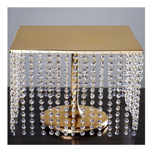 ใหม่สไตล์ยุโรปโลหะเหล็กคริสตัลขอบเค้กสําหรับงานแต่งงานเค้กตกแต่งรอบเงินเค้กขาตั้งวันเกิด - Product Image 6