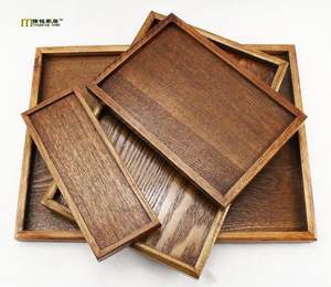 LE PLATEAU IMPRIMÉ EN BOIS LA MEILLEURE QUALITÉ SCULPTÉ Forme carrée disponible et meilleur échantillon d'artisanat indien Offre Spéciale - Product Image 2