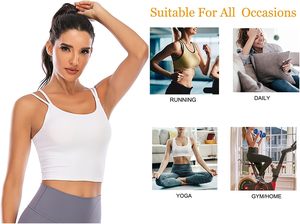 Logotipo personalizado de las mujeres Tank-Top Sujetador incorporado acolchado Push-Up estirable Tops tubo sin mangas Sexy Casual chaleco - Product Image 3