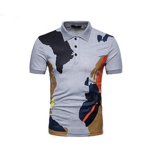 Polos de hombre personalizados con manga corta algodón sólido talla grande tela transpirable estilo casual cuello nuevo diseño - Product Image 4