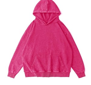 Sudaderas con capucha de poliéster/algodón mezcladas con estampado personalizado para hombre de alta calidad, sudaderas de invierno de longitud larga de Color sólido, básicas de 300 gramos - Product Image 4