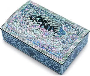 Cajas de madera tallada, joyero de palisandro tallado a mano, soporte de baratija decorativo hecho a mano, regalos - Product Image 1